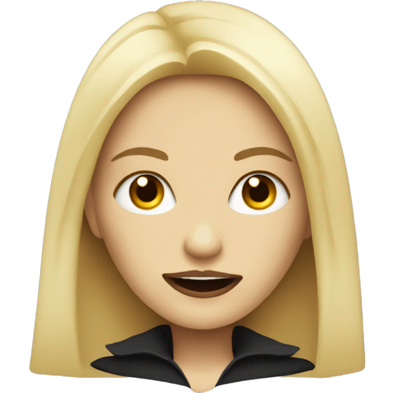 Blonde vampire woman emoji