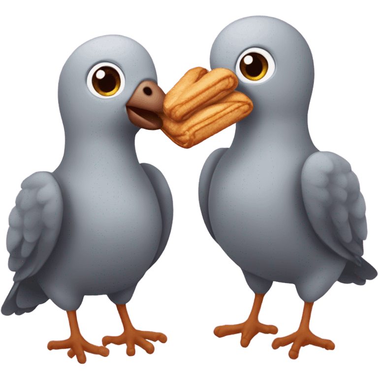 Pigeon with churro  emoji