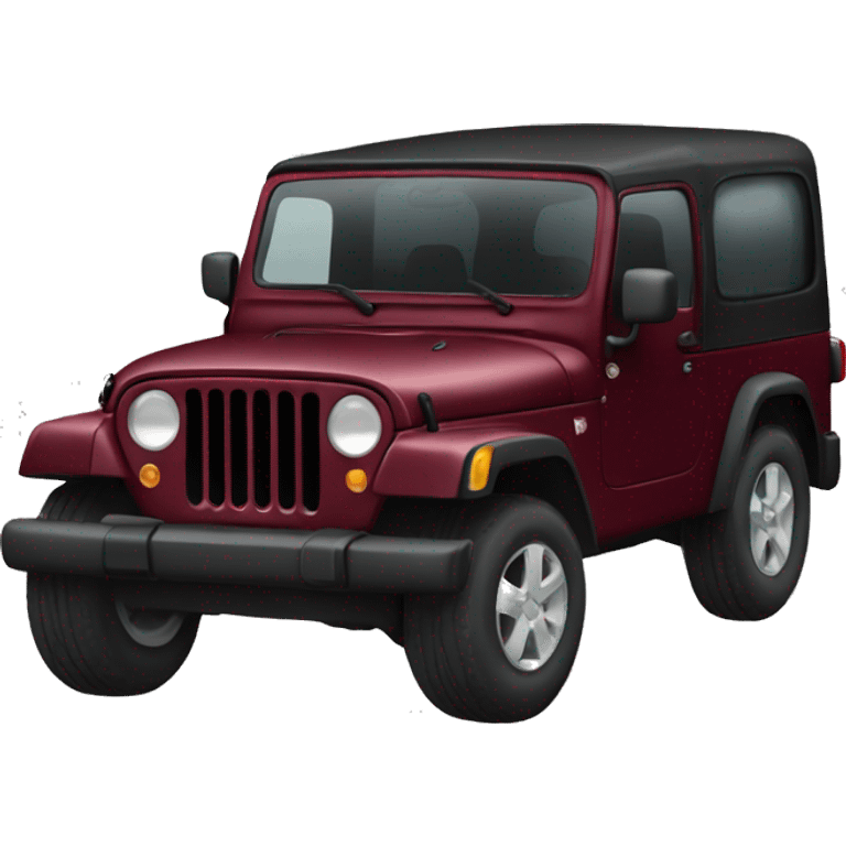 maroon jeep emoji