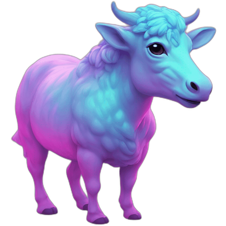 Realism Cool Vaporwave Animal emoji