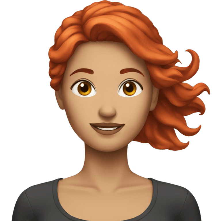 women with red hair yes emoji