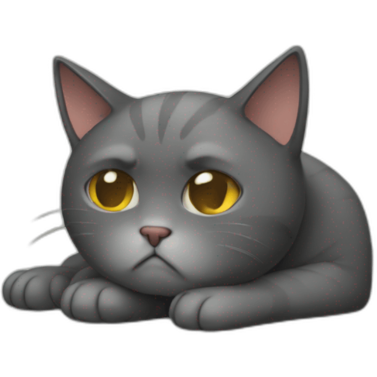 depressed sad cat emoji