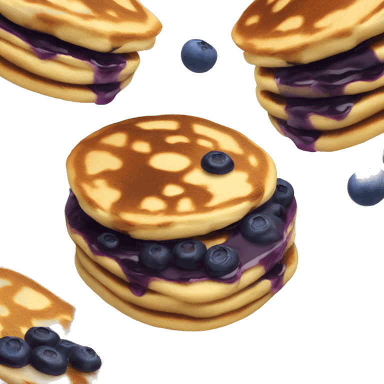 Blueberry pancakes  emoji