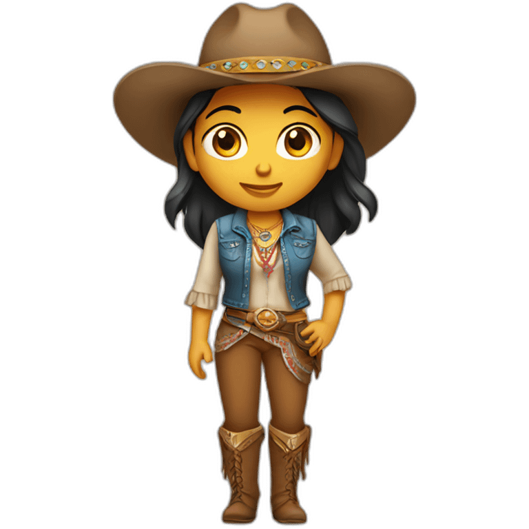 Indian girl wearing Western outfit emoji