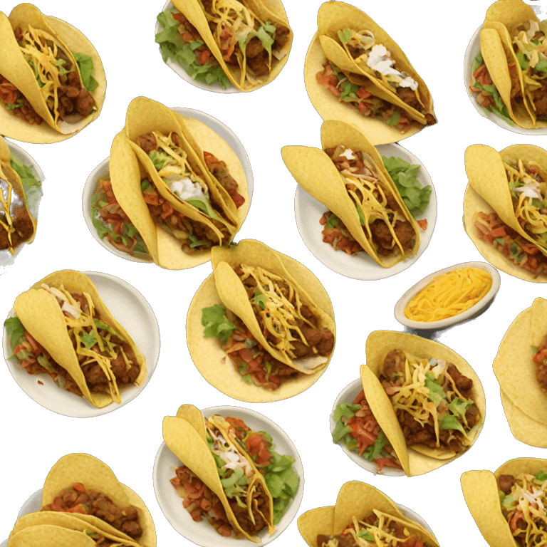 Plate of street tacos emoji