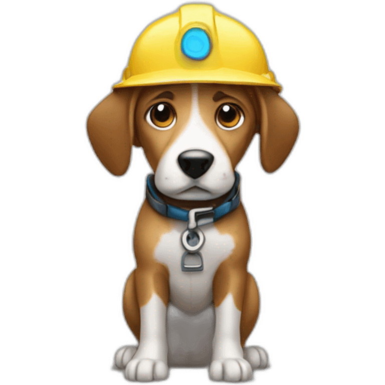 Dog surveyor emoji