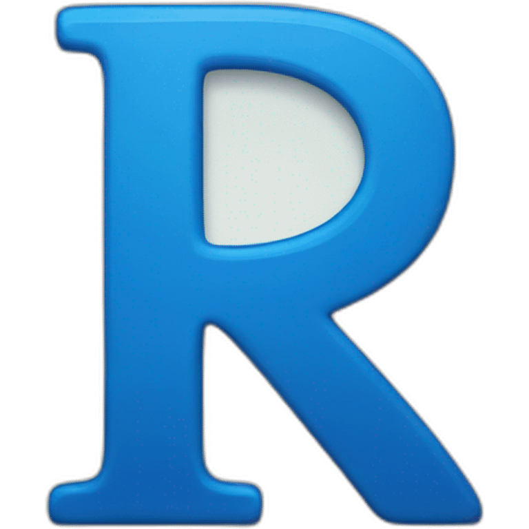 blue letter R emoji