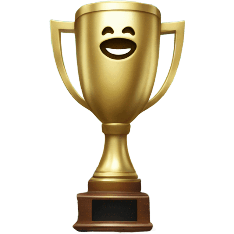 Fantasy football trophy on pile of cash emoji