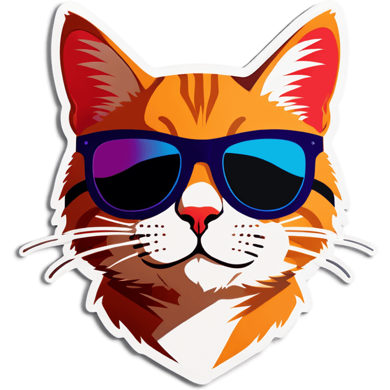 Cat with sunglasses emoji