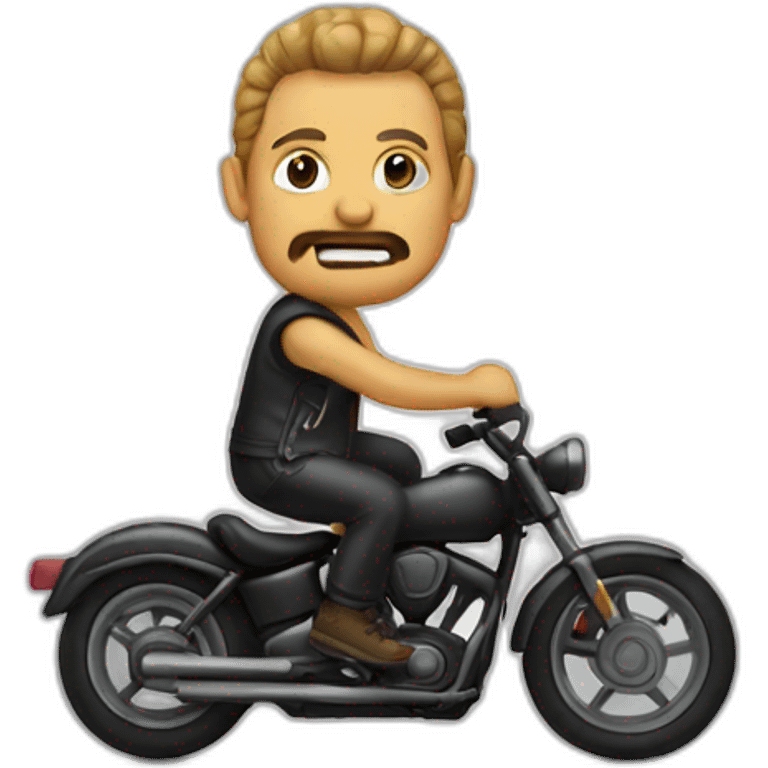 rock sign biker emoji