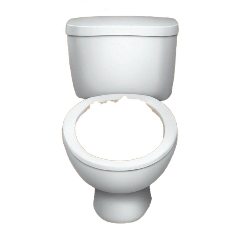 Toilet bowl with corn emoji