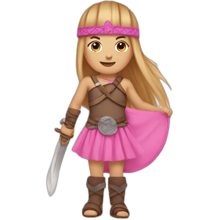 Vikings en tutu rose emoji