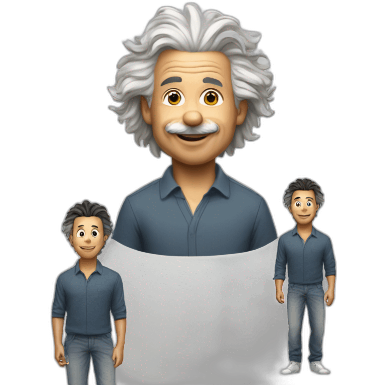 Einstein avec Christiano Ronaldo emoji