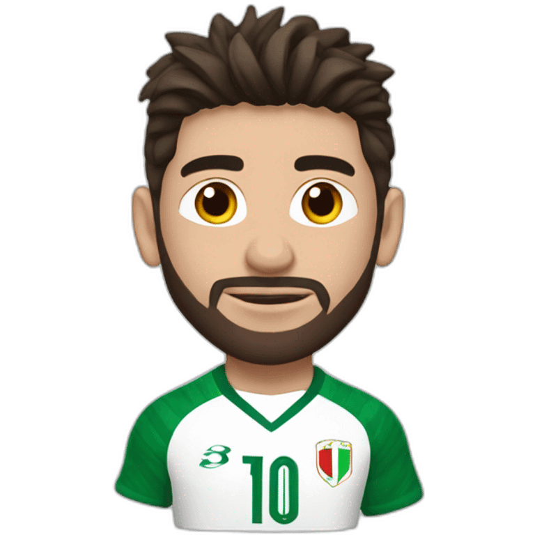 Messi avec un maillot de l'Algérie emoji