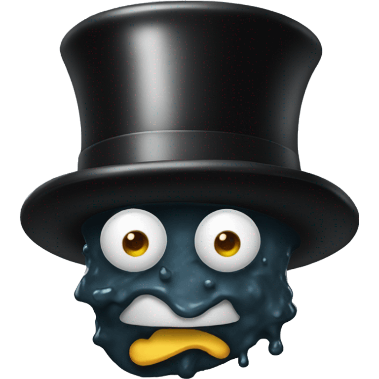 Sludge in a top hat  emoji