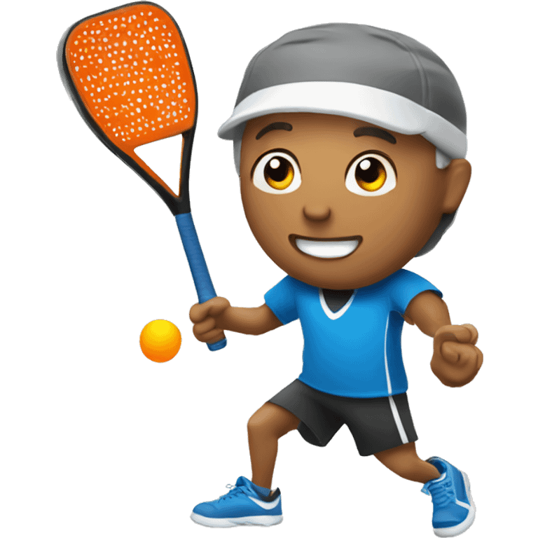 Man playing pickleball emoji