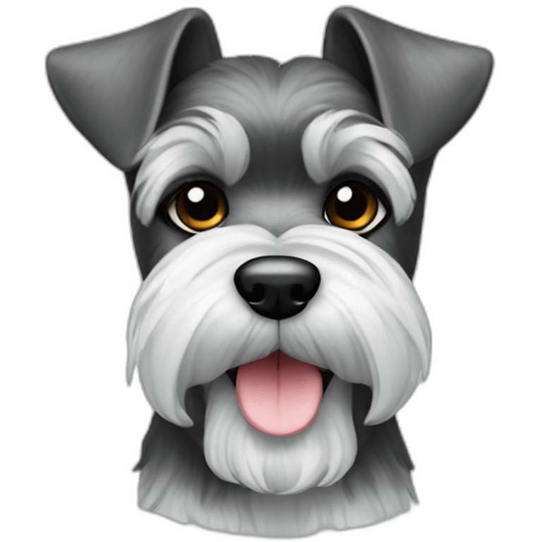 Schnauzer salt and pepper emoji