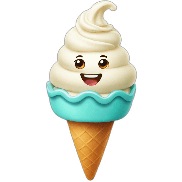 happy gelato emoji