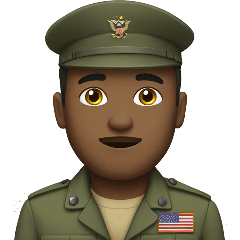 military person seeping emoji