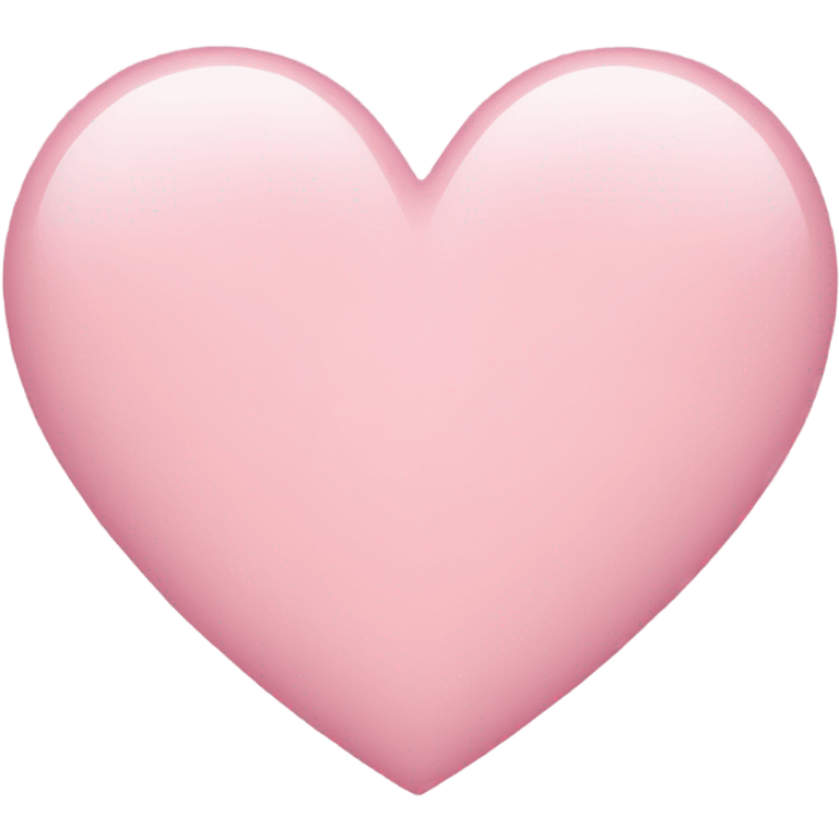 Light pink heart emoji