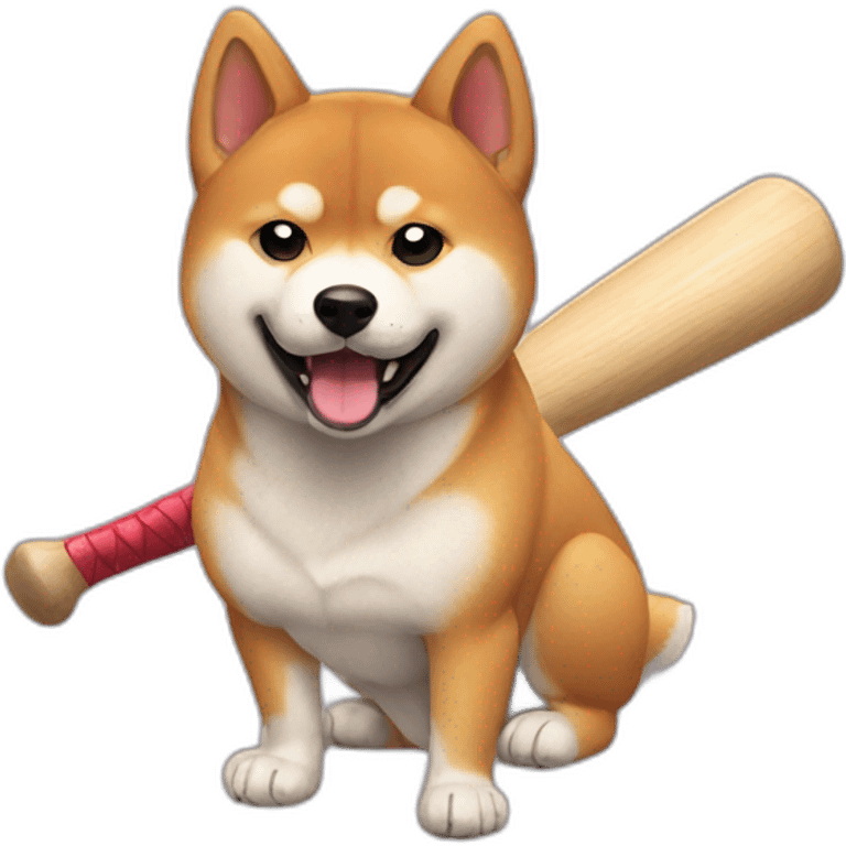 shiba-with-baseball-bat emoji