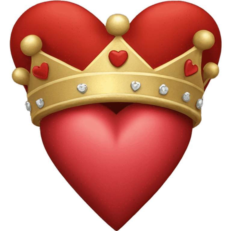 Crown and hearts emoji