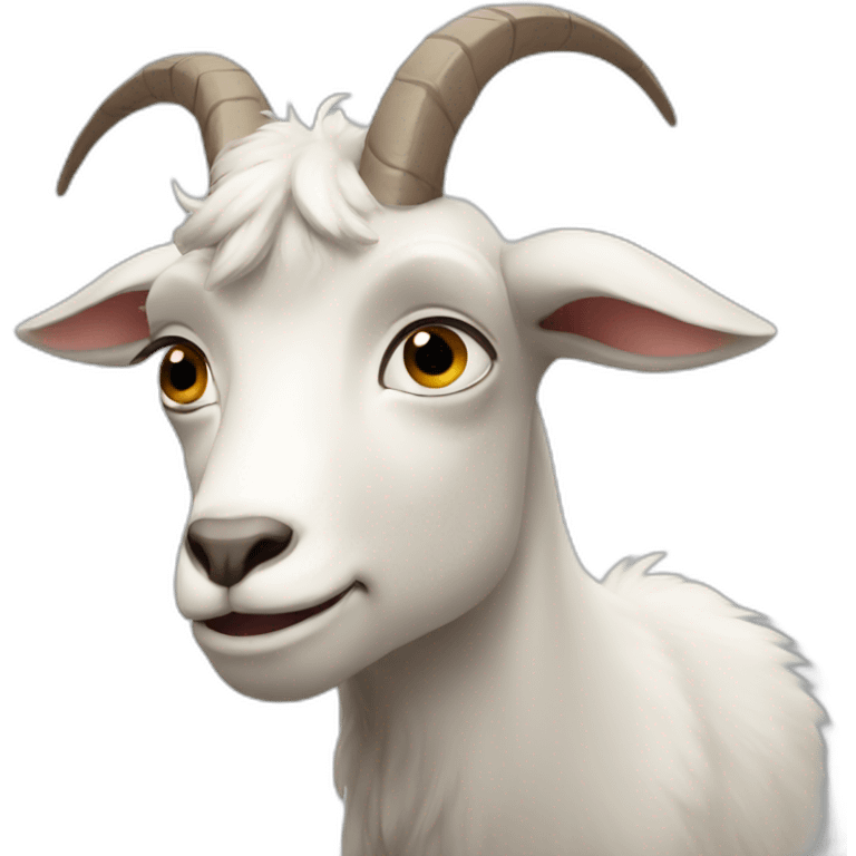 À goat sad emoji