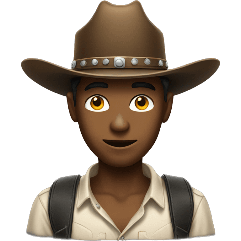 cowboy hat boy portrait emoji