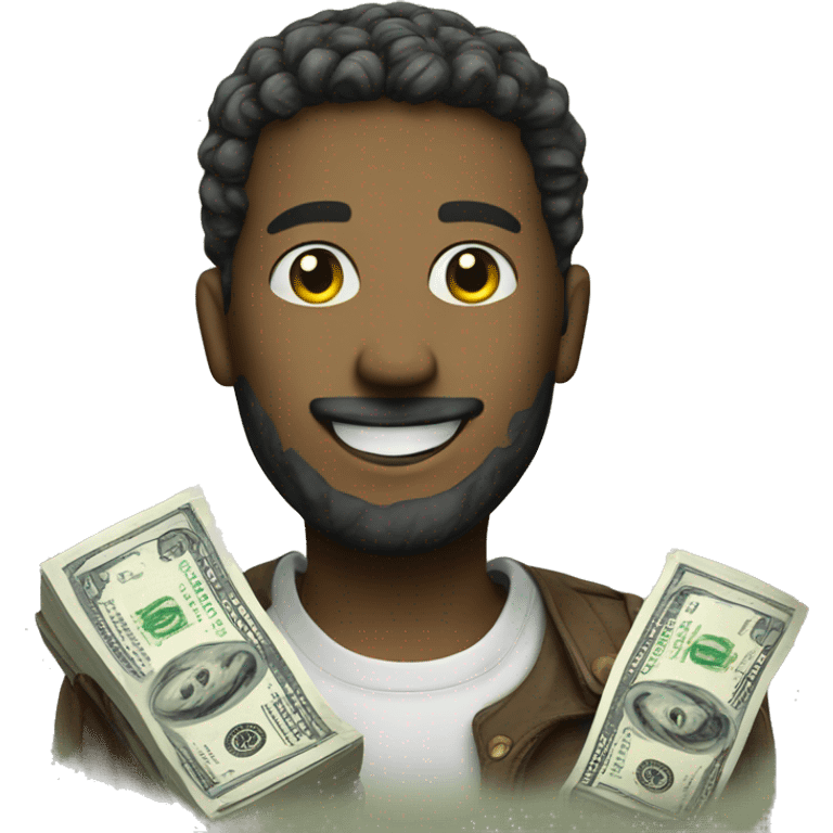 Profit with Dollar emoji