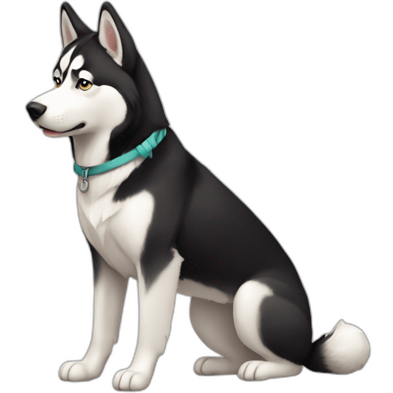 Siberian Husky Full Body emoji