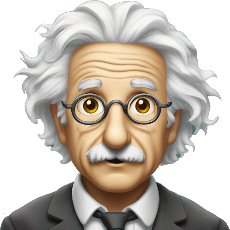 albert einstein star form glasses emoji