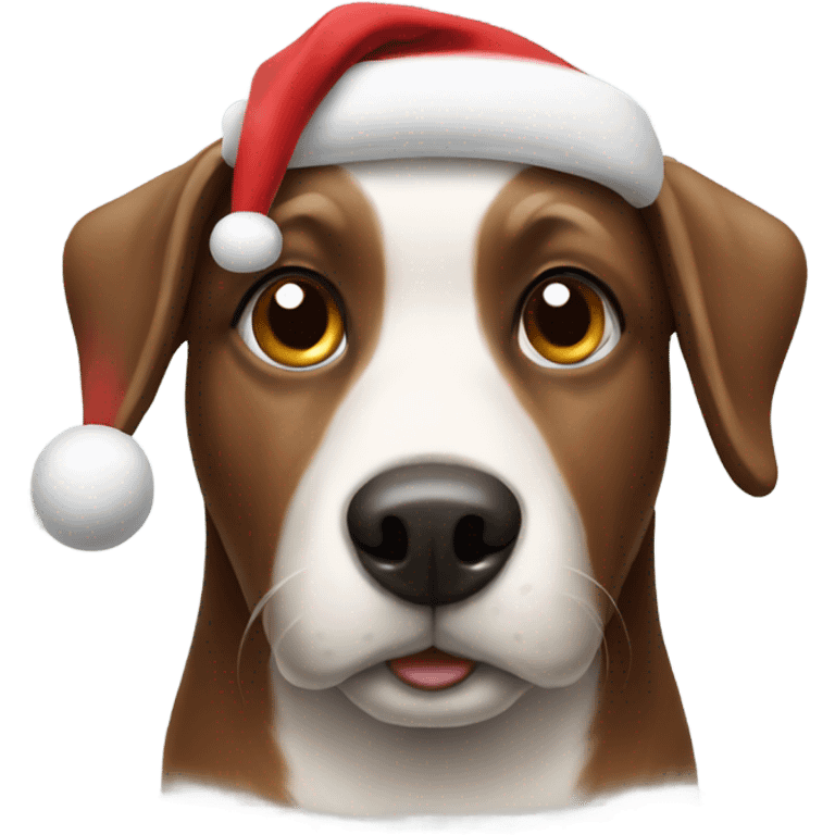 Christmas dog emoji