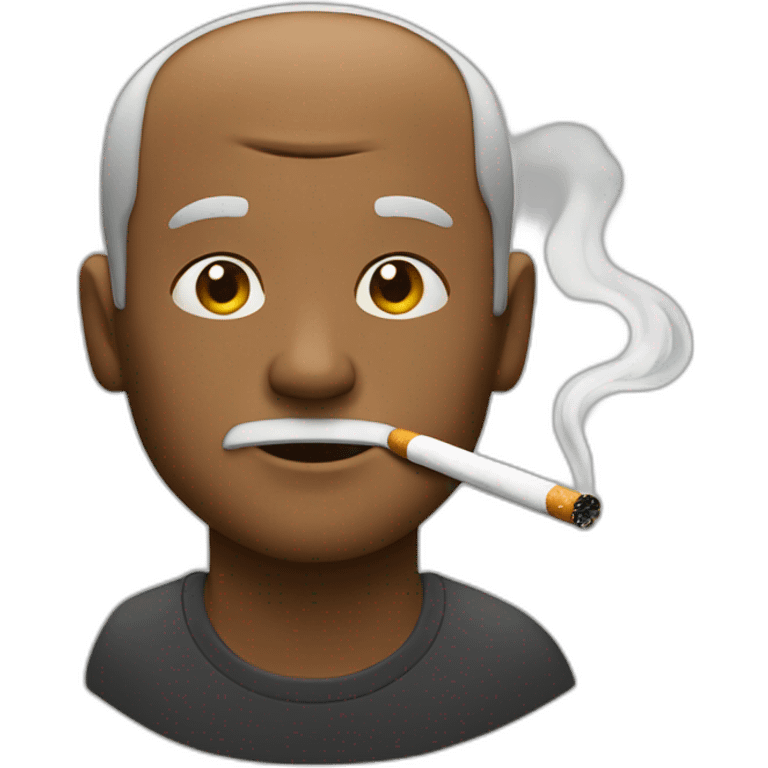 Man smoke a cigarette emoji