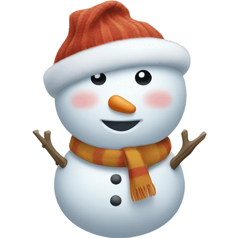 Cute snowman  emoji