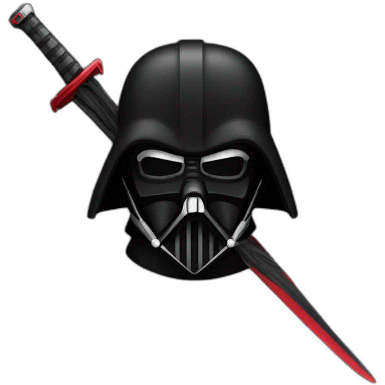 Dark vador sabre rouge emoji