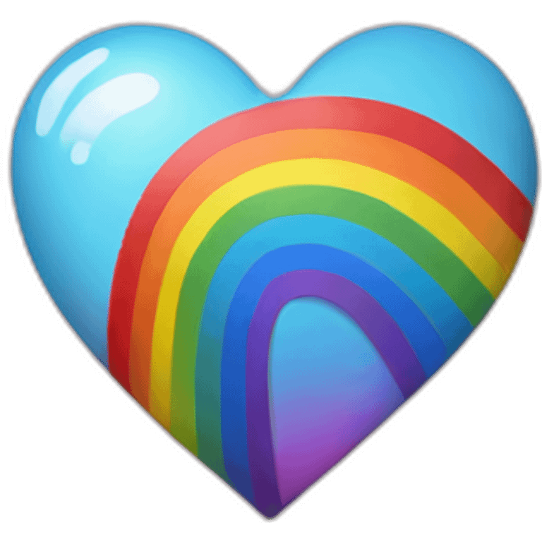 heart with rainbow emoji