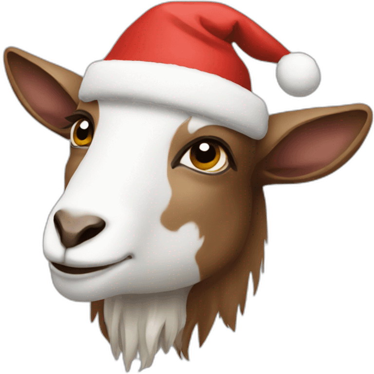 a christmas goat emoji