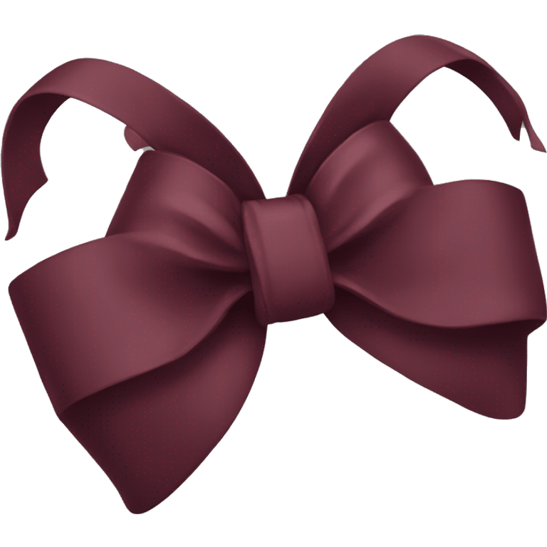 Maroon bow emoji