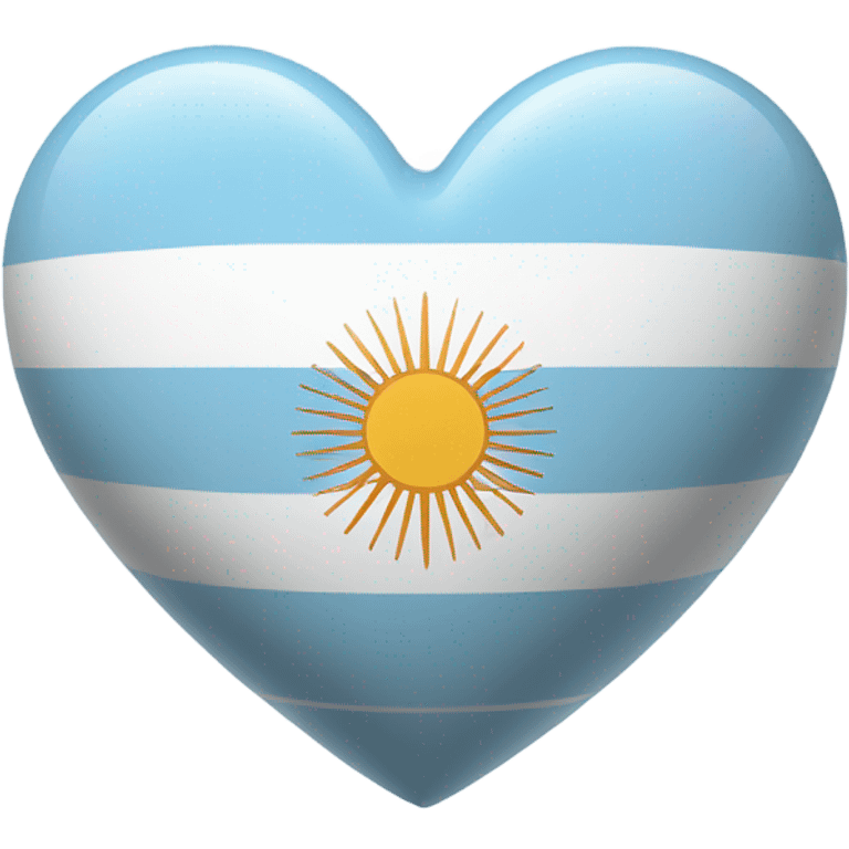 heart with argentina flag emoji