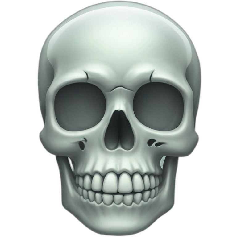 glass skull emoji