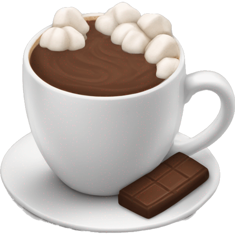 Hot chocolate black cup emoji