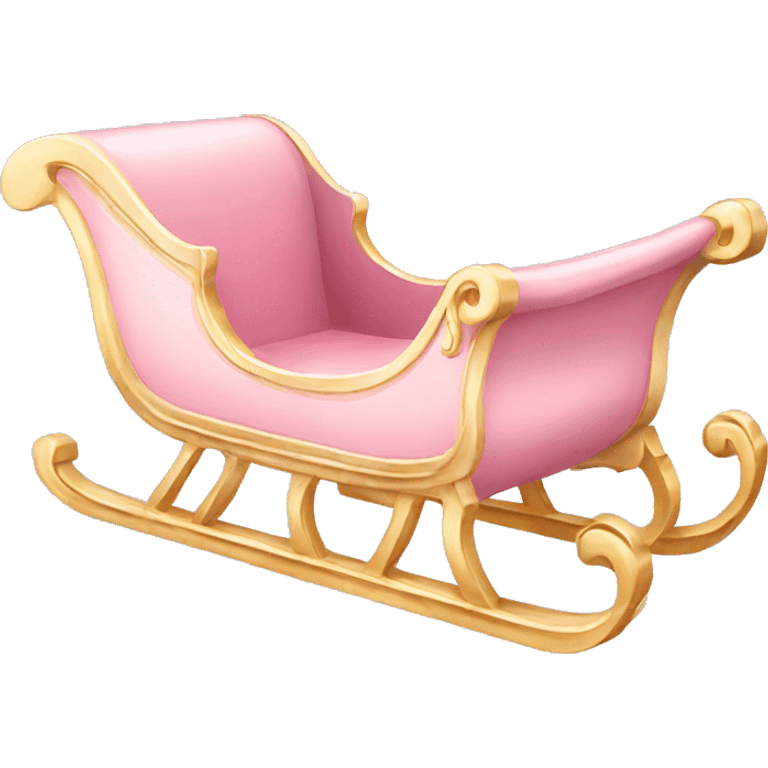 light pink sleigh emoji