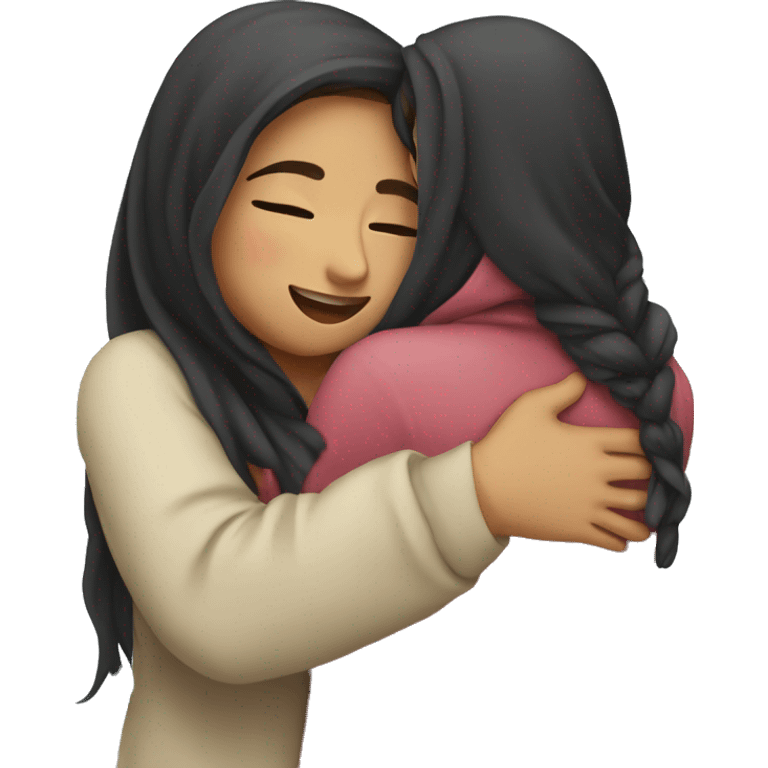 Pakistani girls hugging emoji