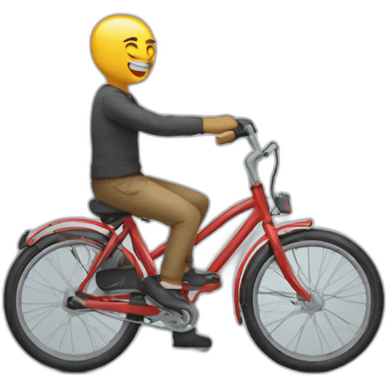 Chat qui fait du vélo emoji