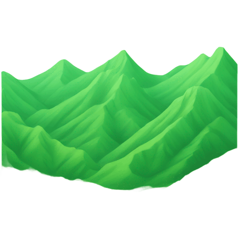 rolling green mountains emoji