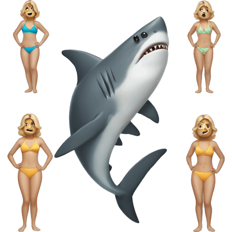 shark in a swimsuit emoji