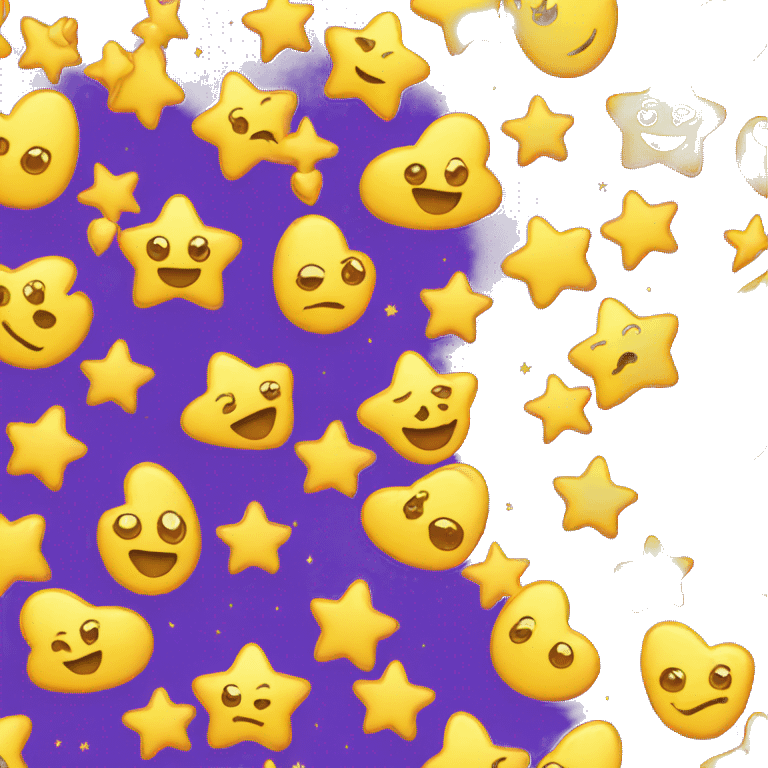 Emoji with heart in form of stars to eyes  emoji