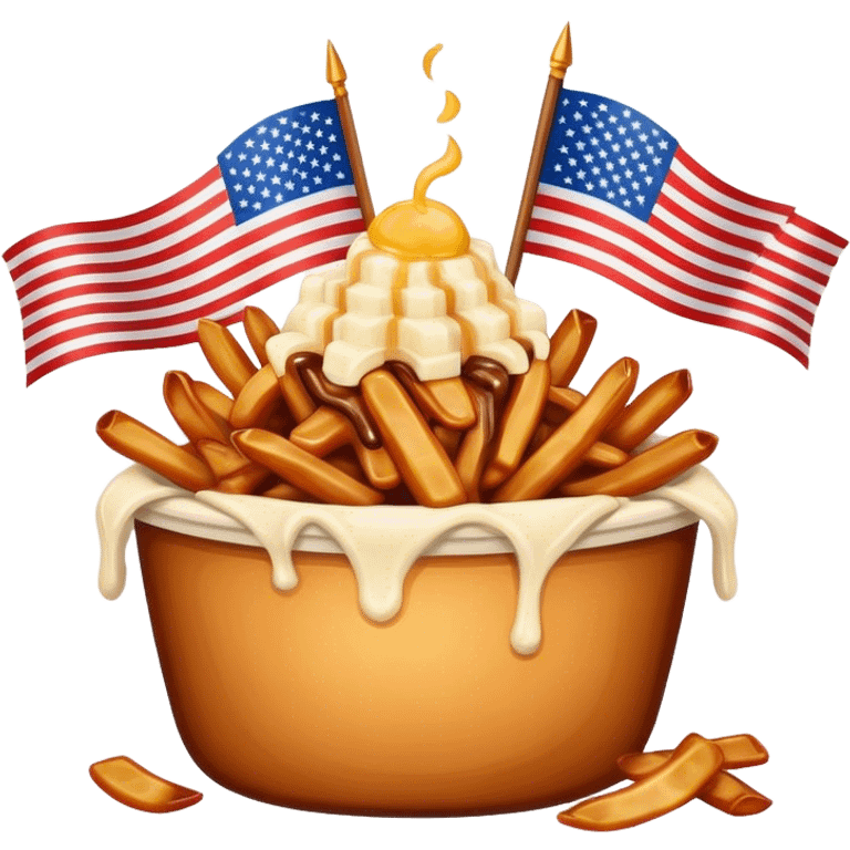 Poutin with american flag  emoji