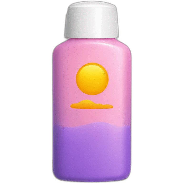 Sunscreen bottle emoji