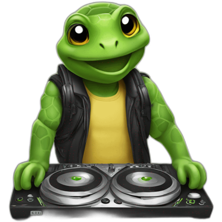 tortue dj emoji